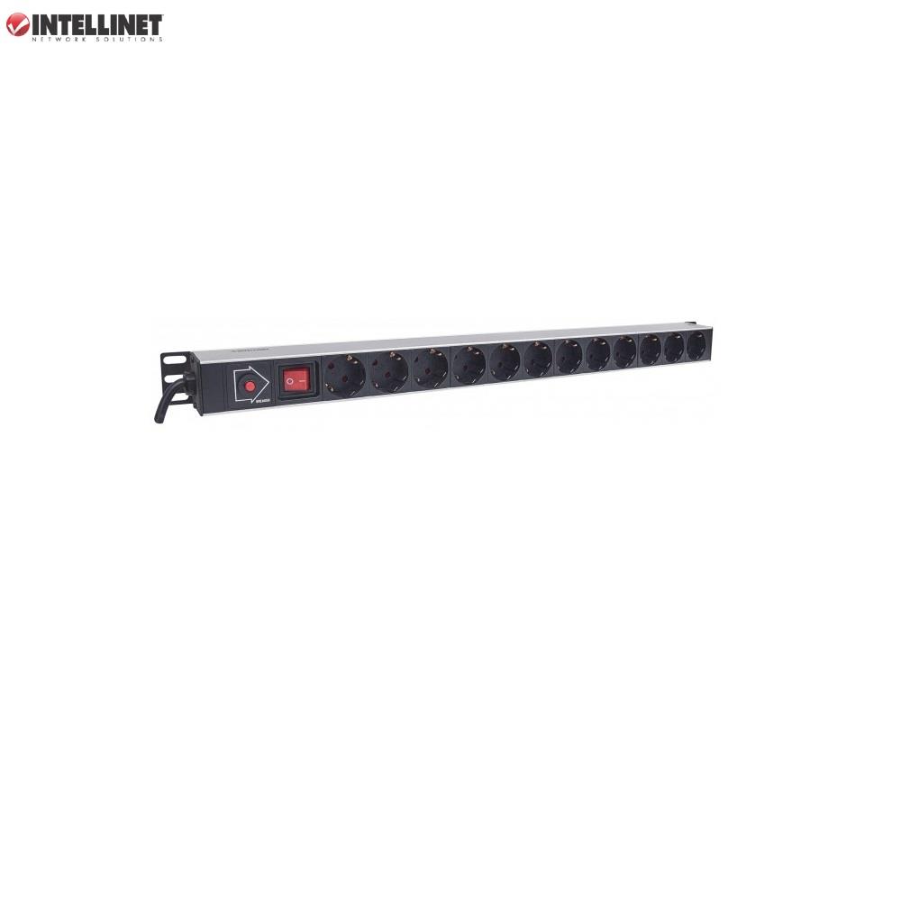 Listwa zasilająca Intellinet Rackowa, pionowa, 12 gniazd (Schuko) - obrazek 3