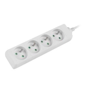 Listwa przedłużacz Lanberg 1,5m biała 4x 230V PL, kabel wykonany z pełnej miedzi