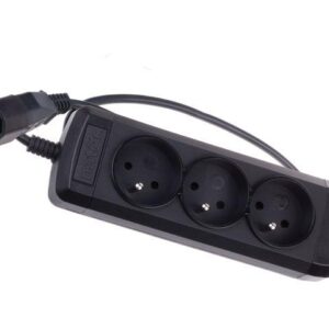 Listwa zasilająca Natec Extreme Media UP3 0.6m UPS Black 3 Gniazda