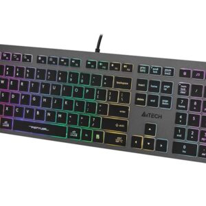 Klawiatura przewodowa A4Tech FSTYLER FX60H (Neon Backlit) czarno-grafitowa