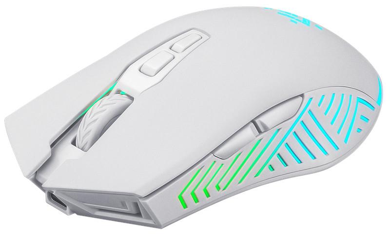 Mysz bezprzewodowa Defender PANDORA GM-502 optyczna 3200dpi biała RGB AKUMULATOR 7 przycisków Gaming bezklikowa silent - obrazek 2