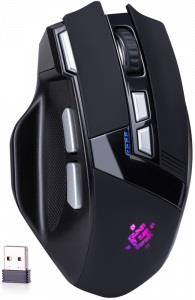 Mysz bezprzewodowa Defender KNIGHT GM-885 optyczna 3200dpi czarna RGB AKUMULATOR 7 przycisków Gaming bezklikowa silent - obrazek 6