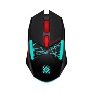 Mysz bezprzewodowa Defender HORRODINE GM-237 optyczna 3200dpi czarna RGB AKUMULATOR 6 przycisków Gaming