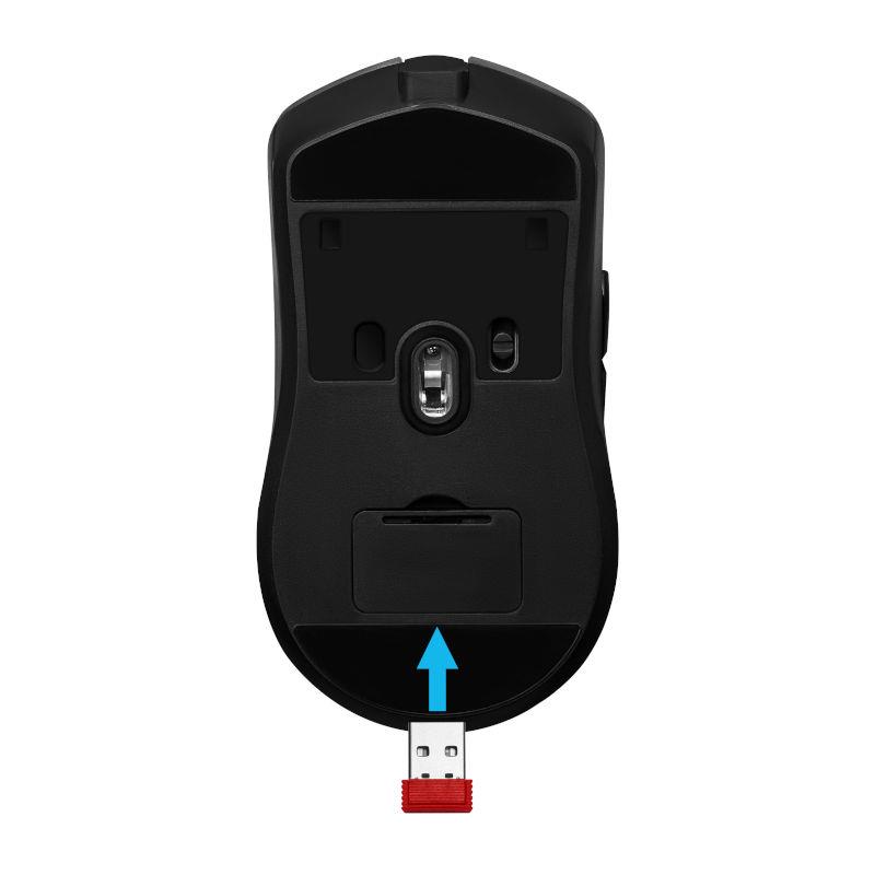 Mysz bezprzewodowa Defender DEMON GM-534 optyczna 3200dpi czarna RGB AKUMULATOR 6 przycisków Gaming - obrazek 3