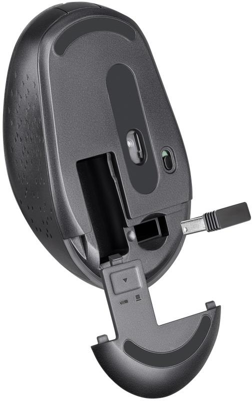 Mysz bezprzewodowa Defender AURIS MB-027 optyczna bezklikowa silent 1600dpi szara - obrazek 2