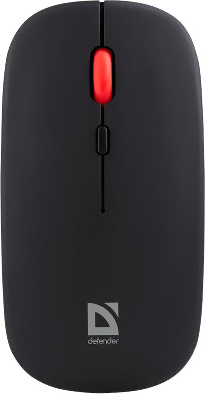 Mysz bezprzewodowa Defender VITRUAL MB-635 optyczna 1600dpi 2.4 GHz + Bluetooth czarna AKUMULATOR bezklikowa silent - obrazek 3
