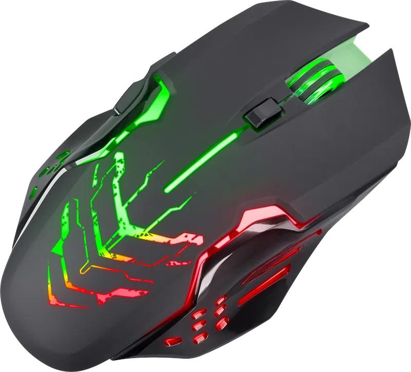 Mysz bezprzewodowa Defender KATANA GM-511 optyczna 3200dpi czarna RGB AKUMULATOR 7 przycisków Gaming bezklikowa silent - obrazek 7