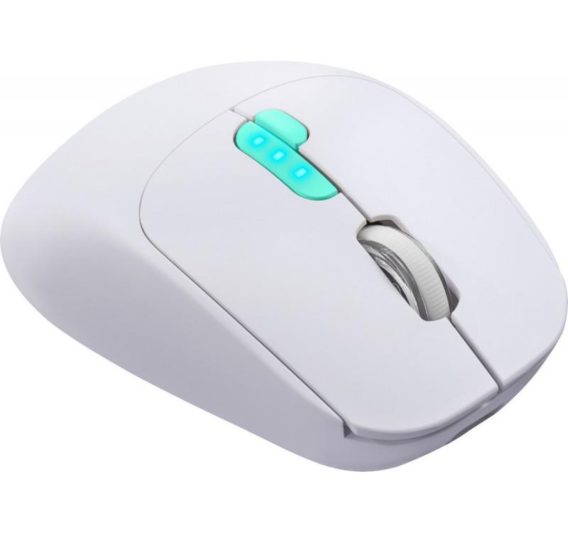 Mysz bezprzewodowa Defender NITTA MM-307 optyczna 1600dpi 2.4 GHz + Bluetooth biała AKUMULATOR - obrazek 3