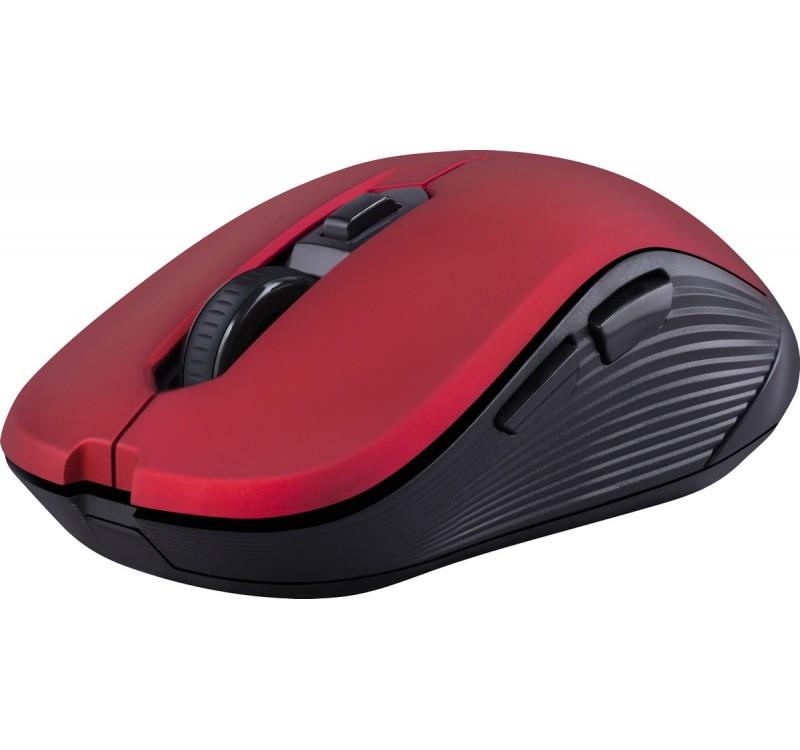 Mysz bezprzewodowa Defender GASSA MM-105 optyczna bezklikowa silent 1600dpi czerwona - obrazek 2