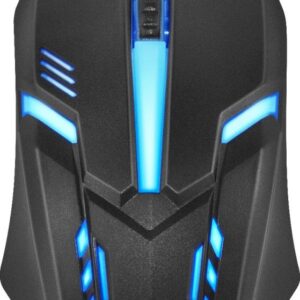Mysz przewodowa Defender HIT MB-550 1600dpi 3P czarna 7 kolorów