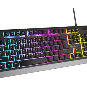 Klawiatura przewodowa Genesis Rhod 300 RGB Gaming czarna