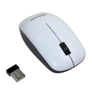 Mysz bezprzewodowa Msonic MX707W optyczna 3 przyciski 1000dpi biało-czarna