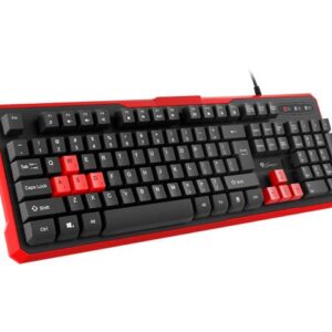 Klawiatura przewodowa Genesis Rhod 110 Gaming czarno-czerwona
