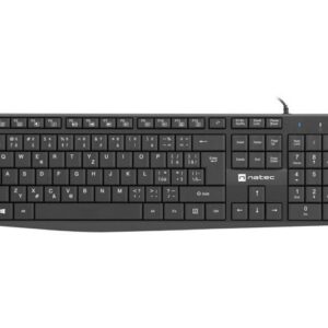 Klawiatura przewodowa Natec Nautilus CZ/SK slim czarna