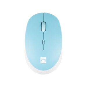 Mysz bezprzewodowa Natec Harrier 2 bluetooth 5.1 1600 DPI z cichym klikiem biało-niebieska