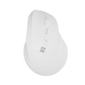 Mysz bezprzewodowa Natec Crake 2 Bluetooth 5.2 + 2.4GHz 2400DPI wertykalna biała