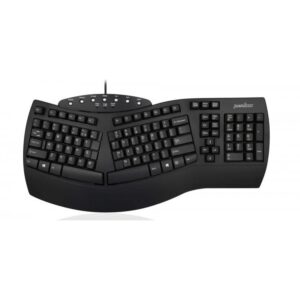 Klawiatura przewodowa Perixx PERIBOARD-512 Classic Ergonomic, czarna