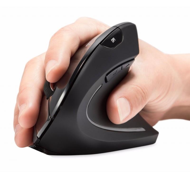 Mysz bezprzewodowa Perixx PERIMICE-713N optyczna wertykalna pionowa czarna - obrazek 3