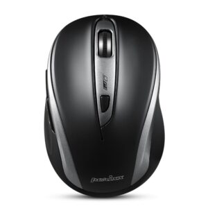 Mysz bezprzewodowa Perixx PERIMICE-721 optyczna 1600dpi 2.4 GHz, czarna, silent, cicha, bezklikowa