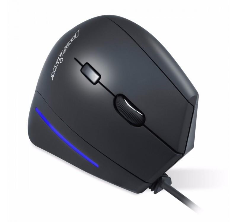 Mysz przewodowa Perixx PERIMICE-508 optyczna wertykalna pionowa czarna - obrazek 4