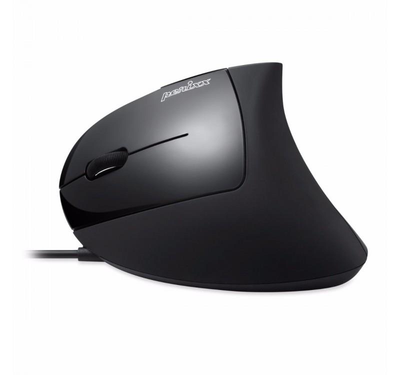 Mysz przewodowa Perixx PERIMICE-513L optyczna wertykalna pionowa czarna dla leworęcznych - obrazek 5