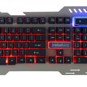 Zestaw przewodowy klawiatura + mysz Rebeltec INTERCEPTOR 2 Gaming USB szary metal