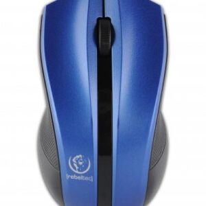 Mysz bezprzewodowa Rebeltec optyczna 1000DPI 3 przyciski czarno-niebieska