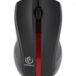 Mysz bezprzewodowa Rebeltec GALAXY optyczna 1000DPI 3 przyciski czarni-czerwona