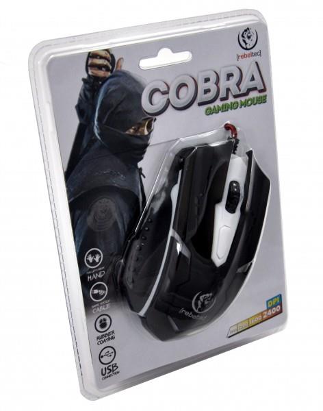 Mysz przewodowa Rebeltec COBRA optyczna Gaming USB czarna - obrazek 3