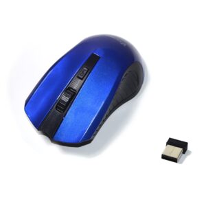Mysz bezprzewodowa VAKOSS TM-658UB optyczna 4 przyciski 1600dpi niebiesko-czarna
