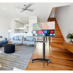 Stojak mobilny TV 32-65" do 35kg regulowany półka AV