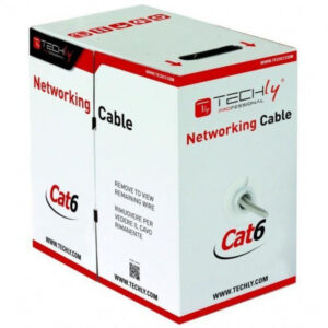 Kabel skrętka Cat6 UTP LSZH drut 305m 100% CU szary