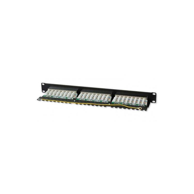 Patch panel 24 stp C6A czarny - obrazek 2