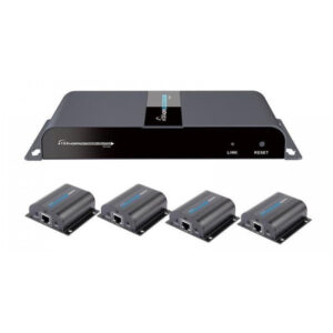 Extender HDMI 1x4 1080p60Hz do 40m po skrętce Kat6 IR PoC