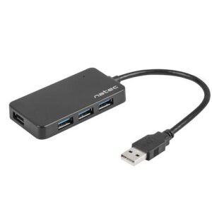 Hub USB Natec Moth 4xUSB 3.0 czarny
