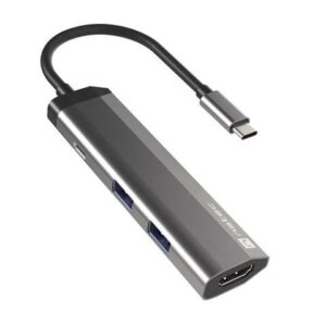 Stacja dokująca USB Natec Fowler Slim Multiport USB-C PD, 2x USB 3.0, HDMI 4K, USB-C