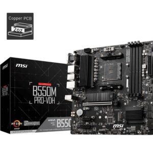 Płyta MSI B550M PRO-VDH /AMD B550/DDR4/SATA3/M.2/USB3.1/PCIe4.0/AM4/mATX