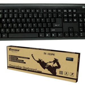 Klawiatura przewodowa VAKOSS TK-103PK USB czarna