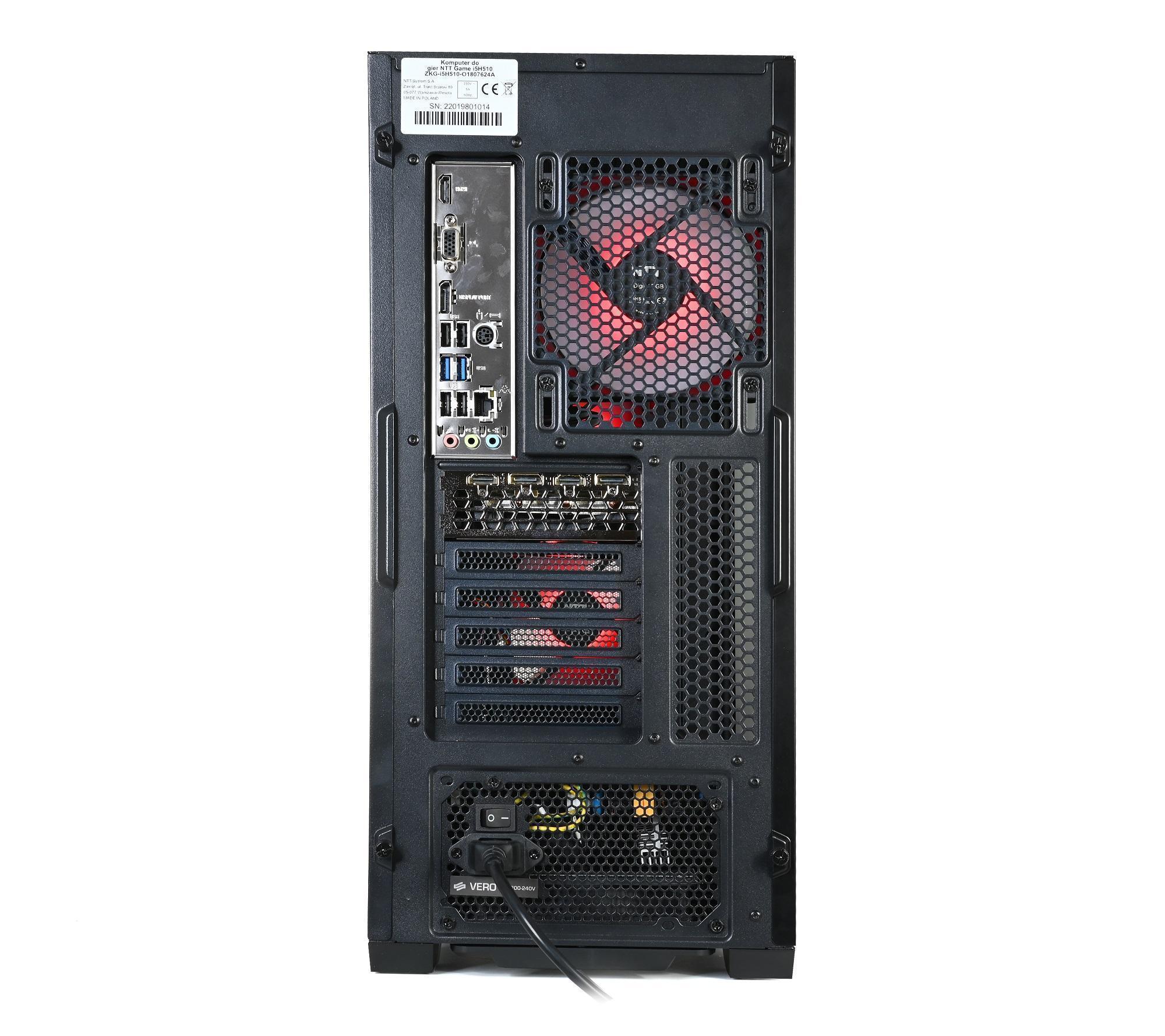 Komputer NTT Game Pro Intel Ultra 5 225F, RTX 4060 8GB, 32GB RAM, 1TB SSD, WIFI, W11H - obrazek 7