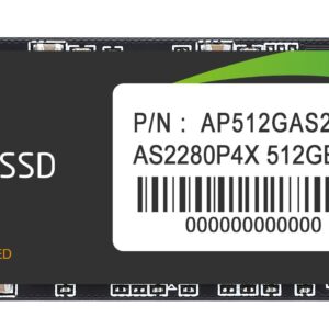 Dysk SSD Apacer AS2280P4X 512GB M.2 PCIe NVMe Gen3 x4 2280 (2100/1700 MB/s)