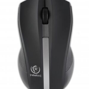 Mysz bezprzewodowa Rebeltec GALAXY optyczna 1000DPI 3 przyciski czarno-srebrna