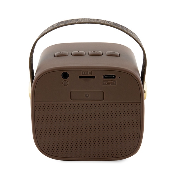Guess głośnik Bluetooth GUWSB2P4SMW Speaker brown 4G Leather Script Logo with Strap - obrazek 4