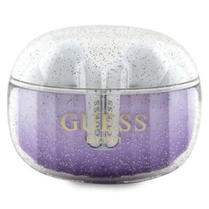 Guess słuchawki Bluetooth GUTWSHDGKEEU TWS GLITTER GRADIENT fioletowe