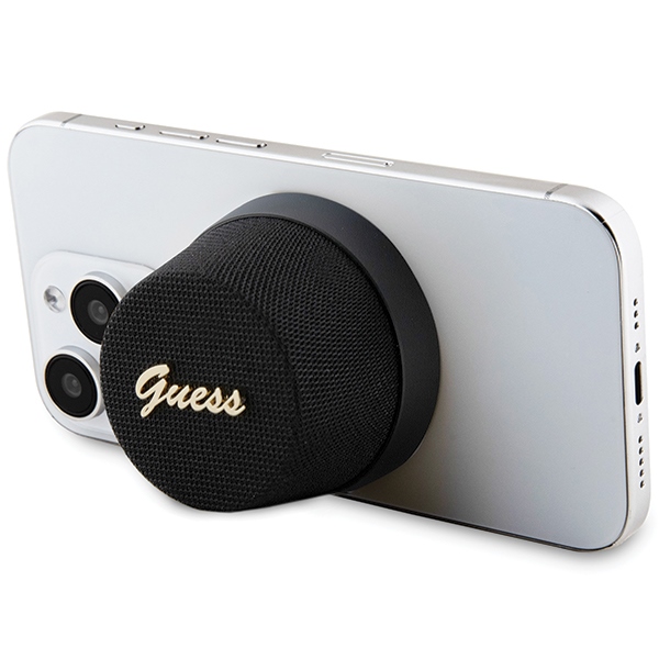 Guess głośnik Bluetooth GUWSC3ALSMK STAND MAGNETIC SCRIPT METAL czarny - obrazek 7