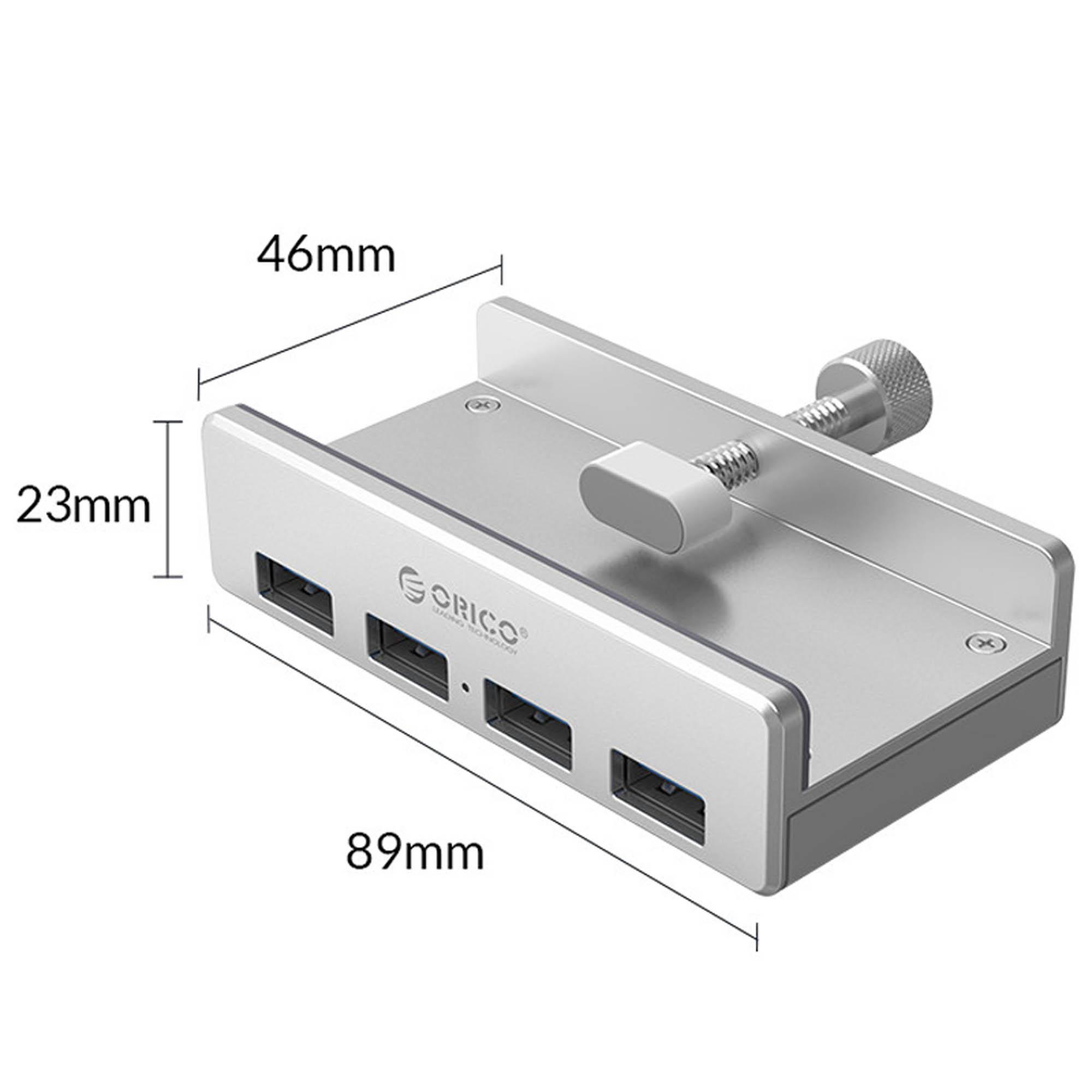 Hub USB Orico MH4PU-SV-BP przykręcany, 4 porty USB 3.1 Gen 1 - obrazek 4