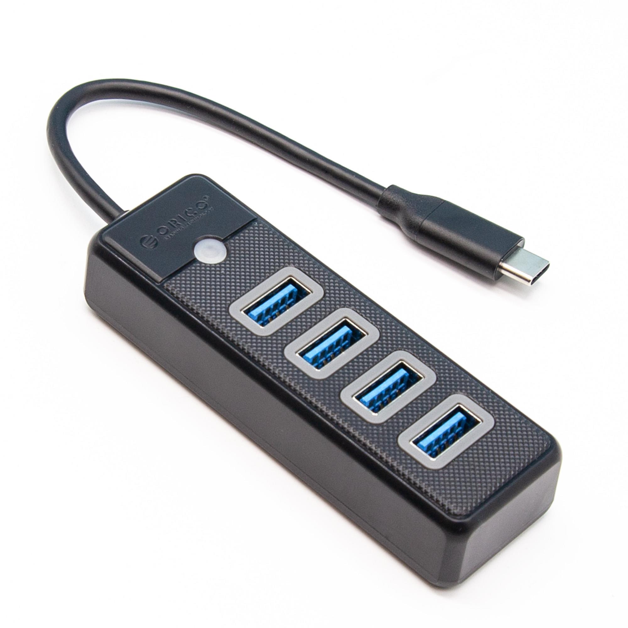 Hub USB-C Orico PW4U-C3-015-BK-EP 4x USB-A 3.1 czarny - obrazek 6