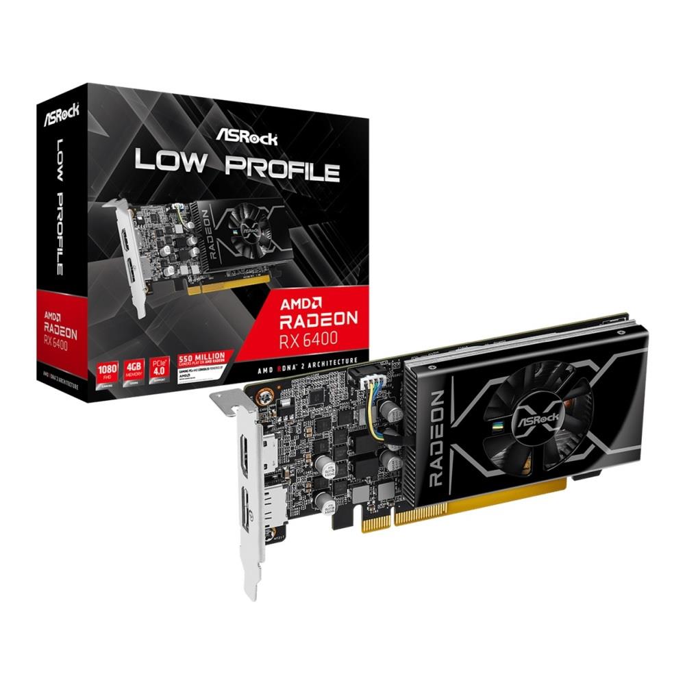 Karta VGA ASRock Radeon RX 6400 Low Profile 4GB GDDR6 64bit HDMI+DP PCIe4.0 - obrazek 5