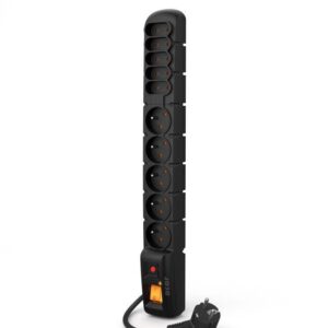 Listwa przeciwprzepięciowa Acar S10 czarna automat 1,5 m