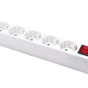 Listwa zasilająca LogiLink LPS202 6 gniazd ON/OFF 1,5m biała
