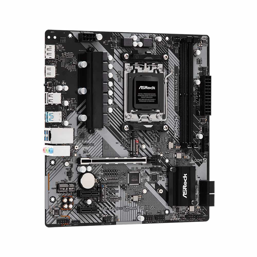 Płyta ASrock B650M-H/M.2+ /AMD B650/DDR5/SATA3/M.2/USB3.0/PCIe4.0/AM5/mATX - obrazek 3